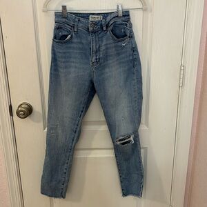 abercrombie and fitch curve love super skinny ankle high rise jeans